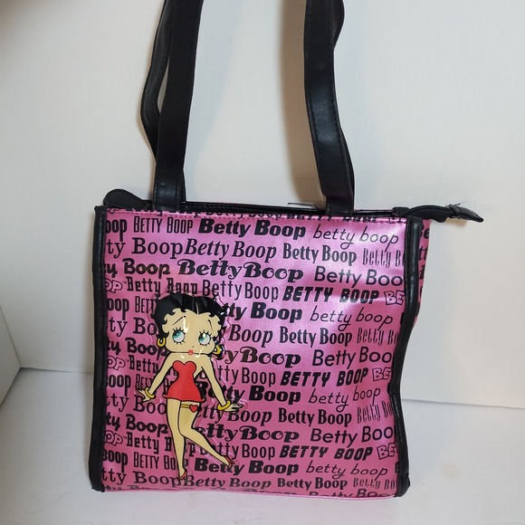 Betty Boop Pink Purse Handbag Zippered Bag Novelty Cartoon Character - Picture 1 of 10
